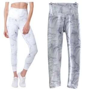 DYI Marble Super High Rise Gray leggings **Flawed*